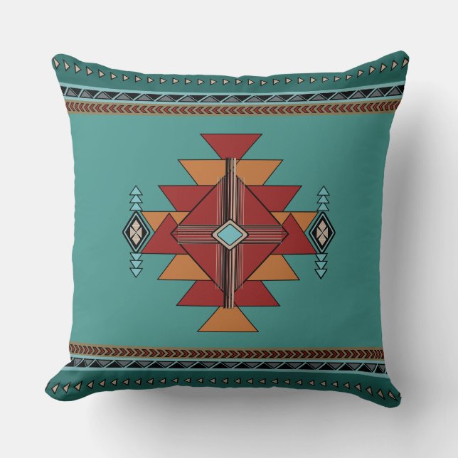 Cojín Decorativo Geométrico nativo (Anverso)