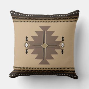 Cojín decorativo geométrico nativo