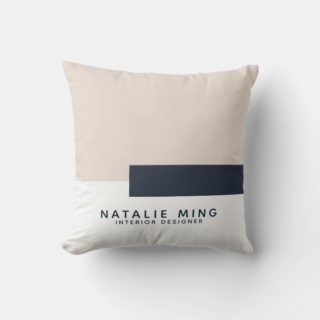 Cojín Decorativo Geométrico profesional moderno (Anverso)