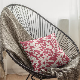Cojín Decorativo Geométrico rosa magenta moderno
