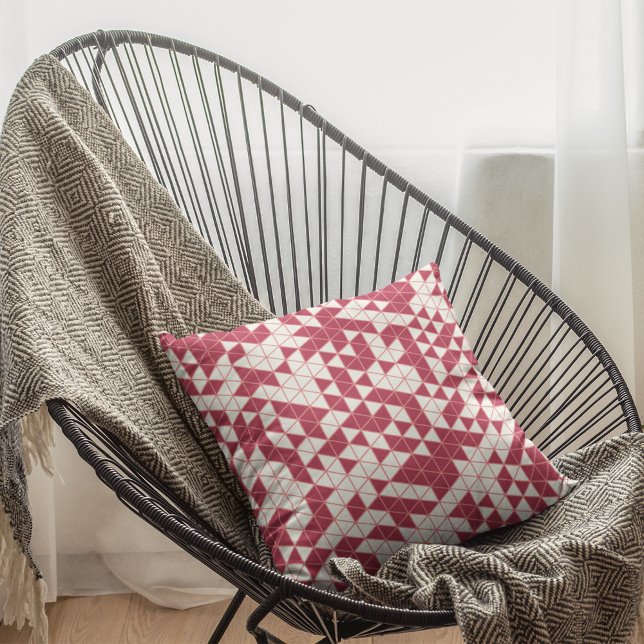Cojín Decorativo Geométrico rosa magenta moderno (Subido por el creador)