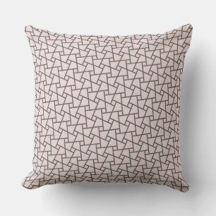 Cojín Decorativo Geométrico rosa y gris