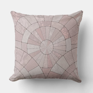 Cojín Decorativo Geométrico rosa y gris