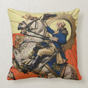 Cojín Decorativo George Washington a caballo