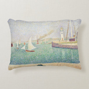 Cojín Decorativo Georges Seurat - Entrada del puerto de Honfleur