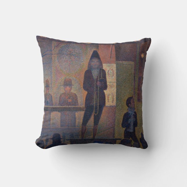 Cojín Decorativo Georges Seurat - Espectáculo de circo (Anverso)