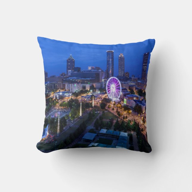 Cojín Decorativo Georgia, Atlanta, Parque Olímpico Centenario (Anverso)