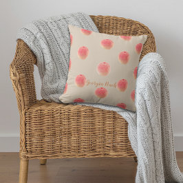 Cojín Decorativo Georgia Peach Pattern Throw Pillow – Southern Home