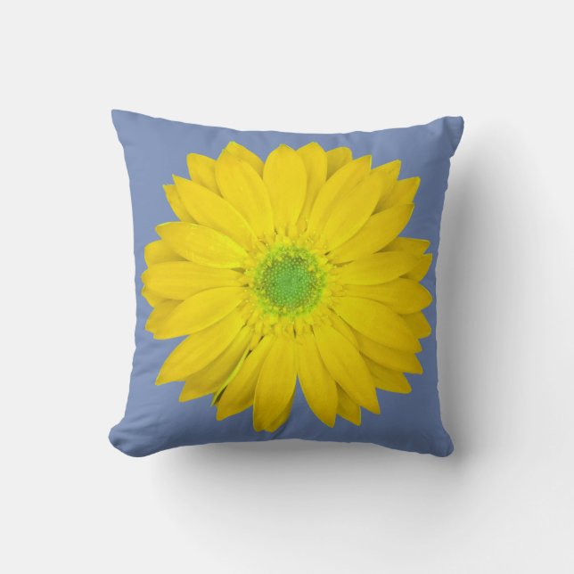 Cojín Decorativo Gerbera amarilla (Anverso)