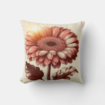 Gerbera Daisy Pillow para la comodidad inspirada e