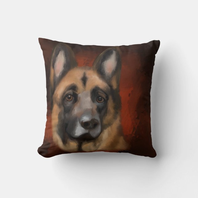 COJÍN DECORATIVO GERMAN SHEPHERD (Anverso)
