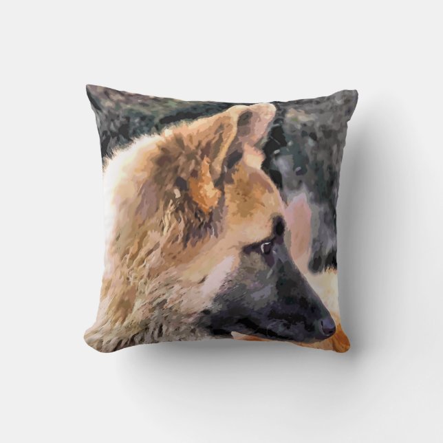 COJÍN DECORATIVO GERMAN SHEPHERD (Anverso)