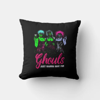 Cojín Decorativo Ghouls solo quiere divertirse - Funny Vintage Hall