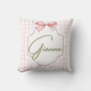 Cojín Decorativo Gianna Baby Nursery Bow&Gingham