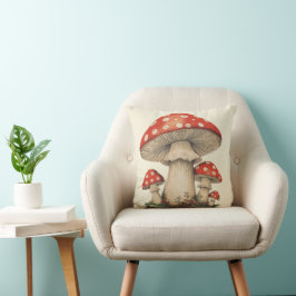 Cojín Decorativo Giant Amanita Mushroom Retro Cottagecore - Graphic