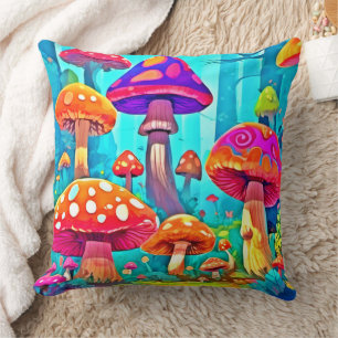 Cojín Decorativo Giant Mushroom Personalizado Art