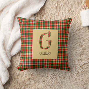 Cojín Decorativo Gibbs Tartan Monogram G