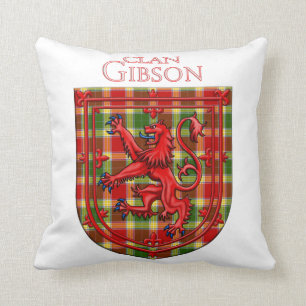 Cojín Decorativo Gibson Tartan Scottish Plaid Lion Rampant