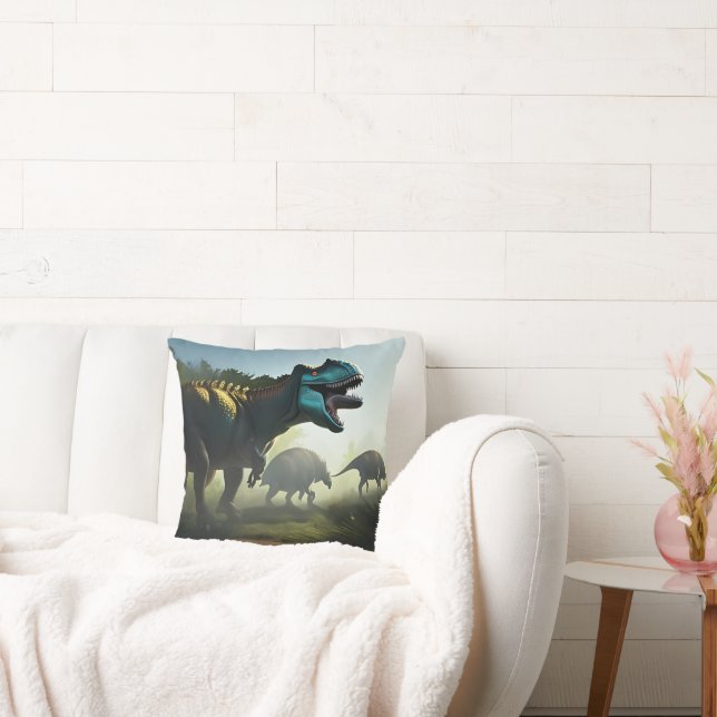 Cojín Decorativo Giganotosaurus Dinosaurios Prowling, Cushion (Sofá)