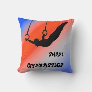Cojín Decorativo Gimnasia artística masculina Anillos Patriótico Ro
