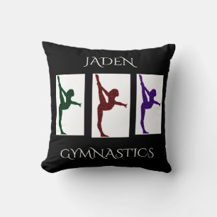 Cojín Decorativo Gimnasia nombre personalizado lanzar almohada.