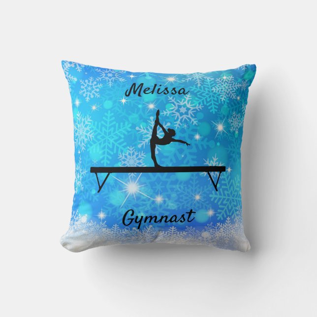 Cojín Decorativo Gimnasia Salto de Snowflake Bebe (Anverso)
