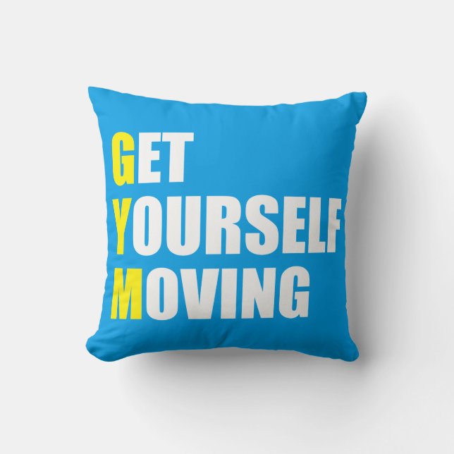 Cojín Decorativo GIMNASIO - Consíguese en movimiento - Motivación d (Anverso)