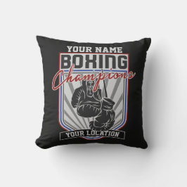 Cojín Decorativo Gimnasio de boxeo y boxeo personalizado