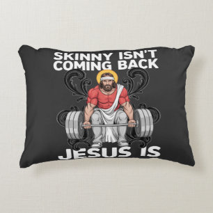 Cojín Decorativo Gimnasio de Entrenamiento de Jesús Flaco No Vuelve