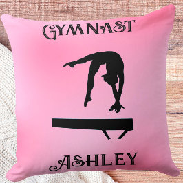 Cojín Decorativo Gimnasio Rubor rosa de haz de balance