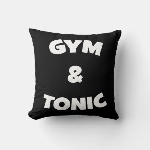 Cojín Decorativo Gimnasio y Tonic - Divertido entrenamiento de Nove