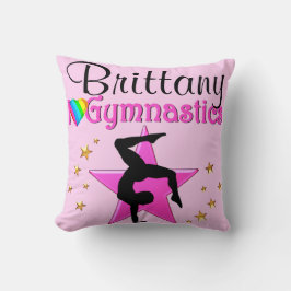 COJÍN DECORATIVO GIMNASTICA PERSONALIZADA PRECIOSA EN ROSA