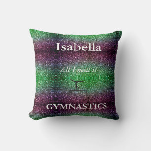 Cojín decorativo GIMNASTICO PURPLE Y PERSONALIZADO