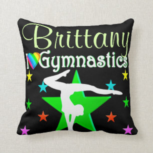 COJÍN DECORATIVO GIMNASTICS GREEN PERSONALIZADOS GORGEOUS