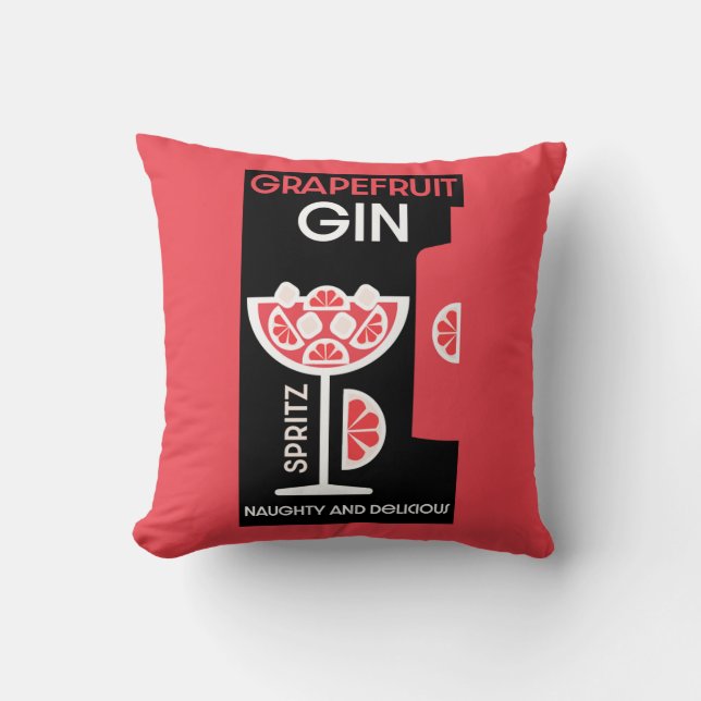 Cojín Decorativo Gin rosa (Anverso)