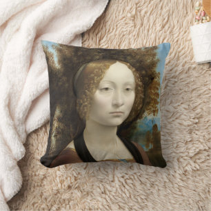 Cojín Decorativo Ginevra de' Benci Leonardo da Vinci