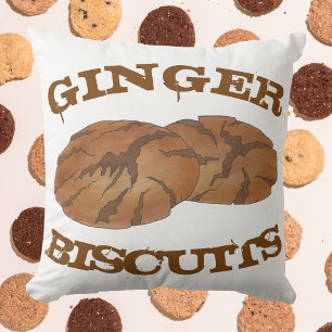 Cojín Decorativo Ginger Biscuits Gingersnap Ginger Nut Cookies