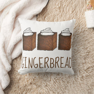 Cojín Decorativo Ginger Gingerbread Pastel Azúcar Spice Slaking