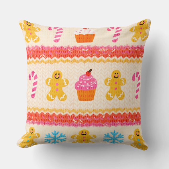 Cojín Decorativo Gingerbread Christmas Pillow (Anverso)