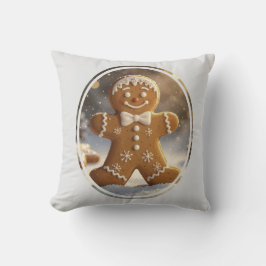 Cojín Decorativo Gingerbread Man Cookies Whimsical Christmas