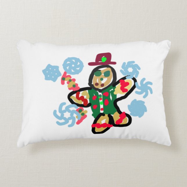 Cojín Decorativo Gingerbread man dance (Anverso)