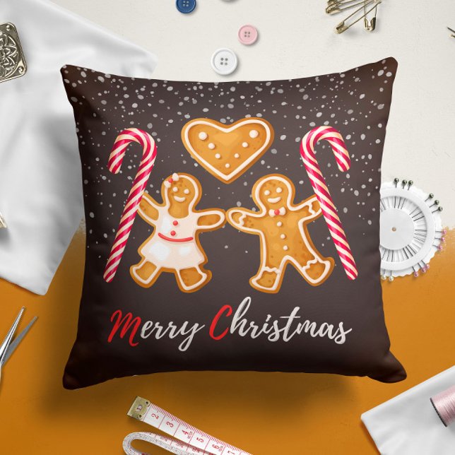 Cojín Decorativo Gingerbread Pillow | Christmas Throw Pillow (Subido por el creador)