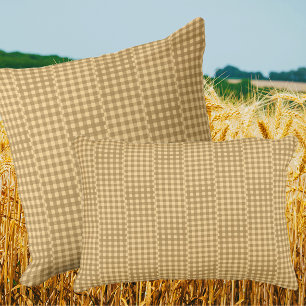 Cojín Decorativo Gingham a cuadros divertido vintage de campo retro