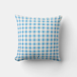 Cojín Decorativo Gingham Azul Bebé