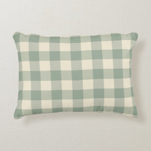 Cojín Decorativo Gingham Casi Despierto - A lo largo del río a cuad
