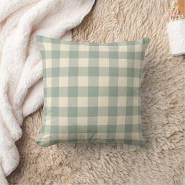 Cojín Decorativo Gingham Casi Despierto - A lo largo del río a cuad