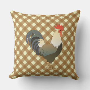 COJÍN DECORATIVO GINGHAM ROOSTER