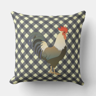 COJÍN DECORATIVO GINGHAM ROOSTER