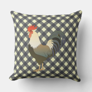 COJÍN DECORATIVO GINGHAM ROOSTER