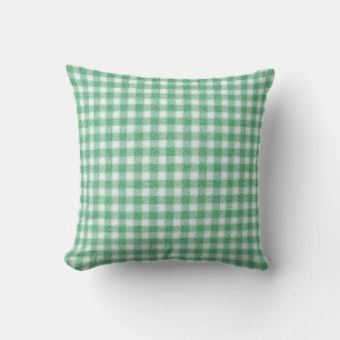 Cojín Decorativo Gingham Verde Menta